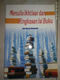 Image of Menulis ikhtiar dan Ringkasan isi Buku